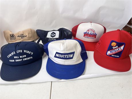 Vintage Ball Caps Advertising
