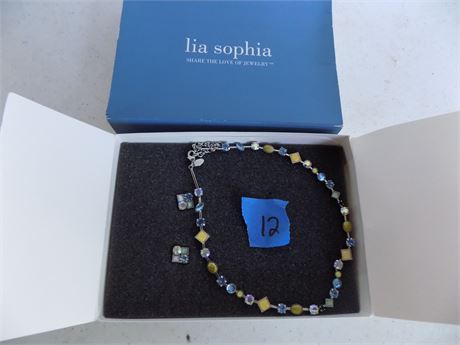 Lia Sophia Jewelry, NIB, Necklace and Earings