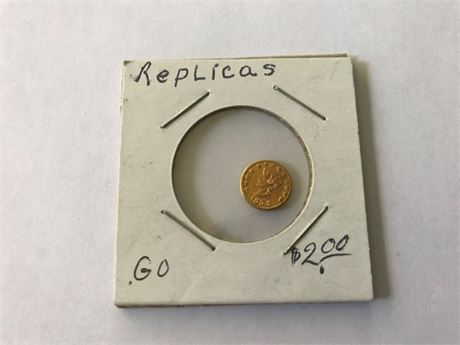 REPLICA 1853 1/4 Calif. Gold Token