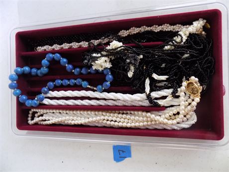 Jewelry Tray of Necklaces