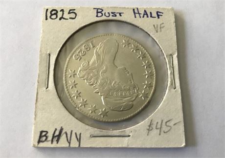 1825 US Bust Half Dollar