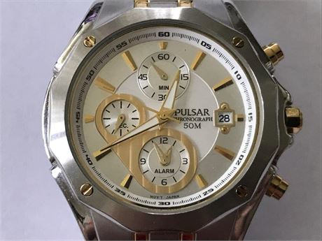 Pulsar Chronograph 50M Watch