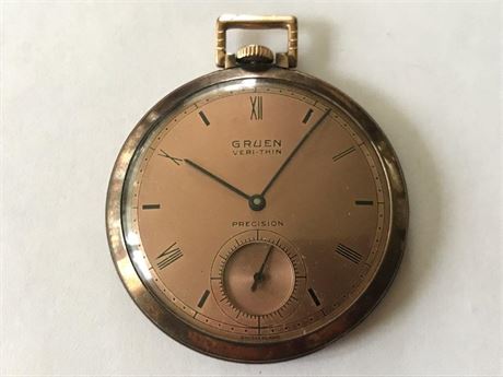 Gruen Veri-Thin Precision Pocket Watch
