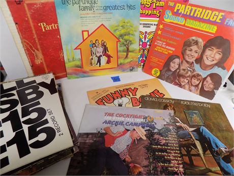 Lot of 25 Albums, Partridge Family, Herman's Hermits, Kiss & more