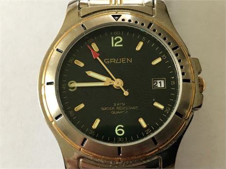 Gruen 3 ATM Quartz Watch