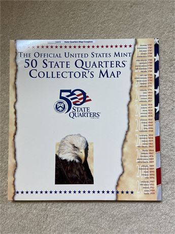 50 State Quarters Collection Map
