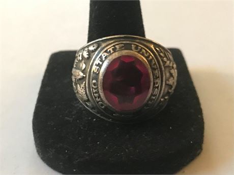 Ohio Stae Uni. Ring Stamped Balfour Sterling Size 8.25 Ring