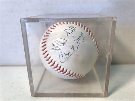Signed Albert Carlos Belle Baerga Baseball