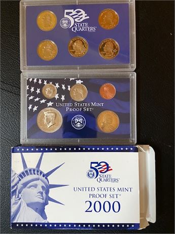 2000 United States Mint Proof Set Uncirculated