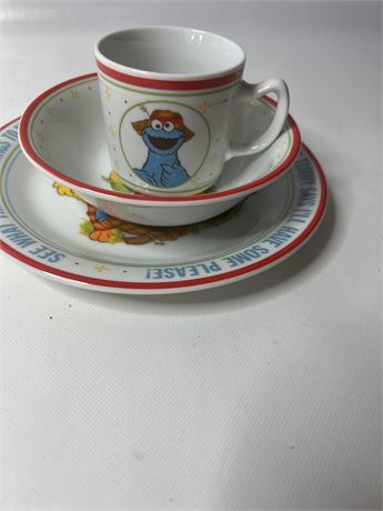 Sesame Street Childrens China Set