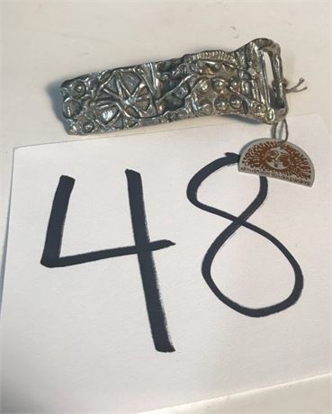 Don Drumm Pewter Belt Buckle