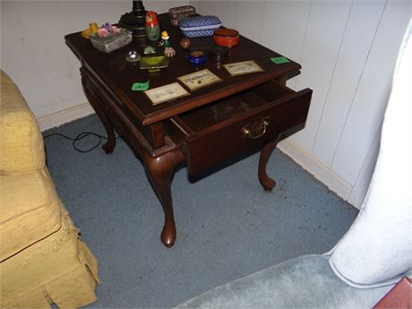 One Drawer End Table