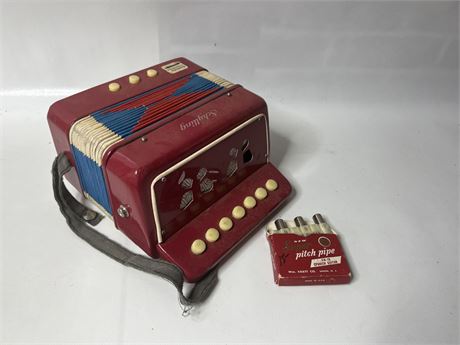 Child's Accordion and Pitch Pipe