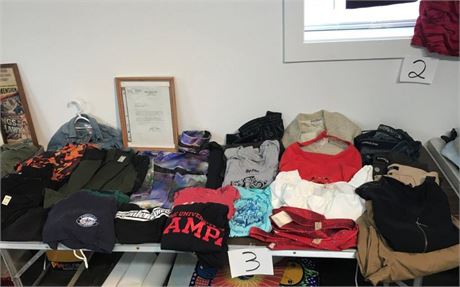 Name Brand Clothing, Table Top of Misc. (#2)