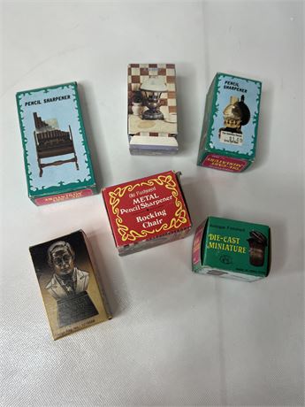Metal Pencil Sharpeners in Boxes