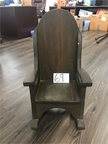 Wooden Childs Rocker