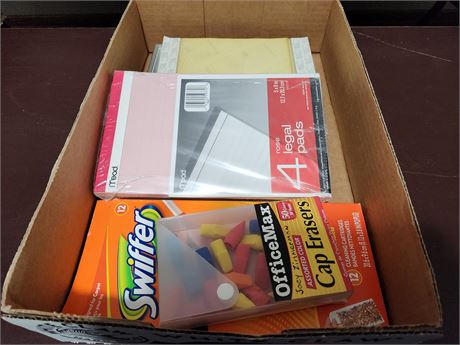 Erasers, Legal Pads, Laminating Sheets
