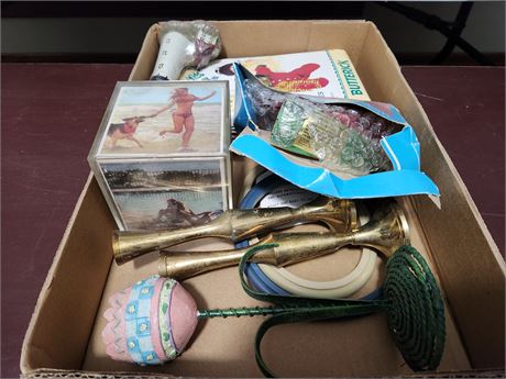 Sewing Patterns, Embroidery Hoops, Candles