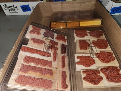 3 Stamp Sets. 2 Stampin Up & 1 Other Brand