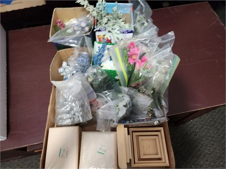 Flowers & Wooden Boxes