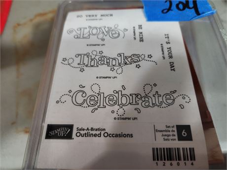 3 Stampin Up Stamp Sets