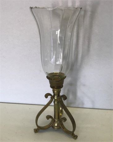 Solid Brass Candle Holder
