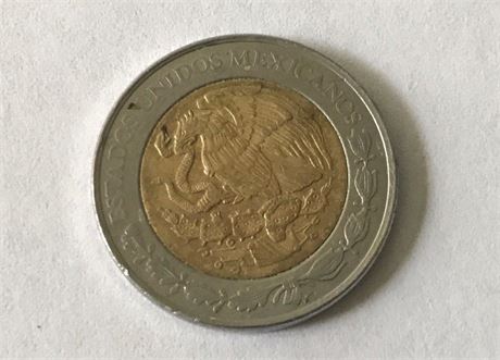 2010 Mexico 1 Peso
