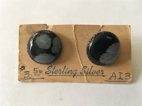 Stamped Sterling Earrings