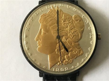 (RESALE) Watch Made From 1893 US Silver Dollar
