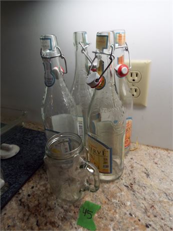 Glass Containers and Mug