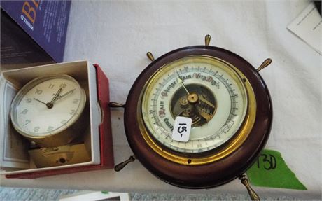 Clock and Barometer