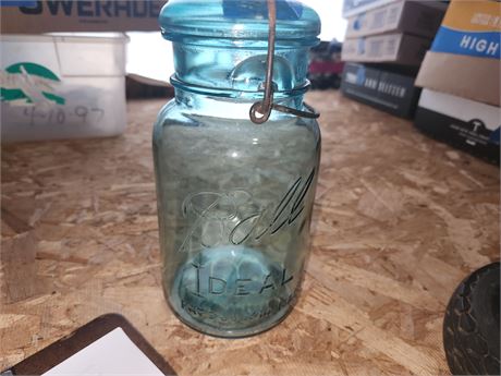 Ball Jar with Glass lid