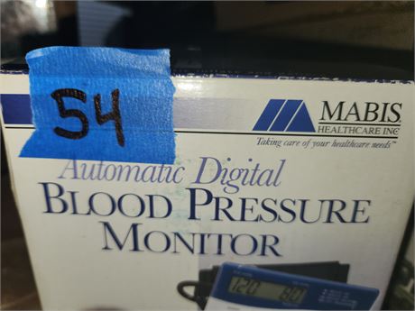 Mabis Blood Pressure Monitor. Tested Works.