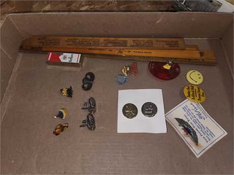 Vintage Pins and Rulers