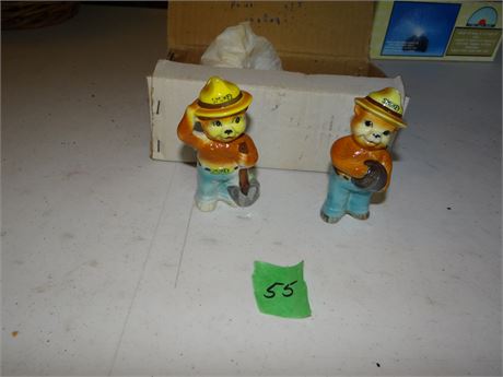 Smokey the Bear Salt & Pepper