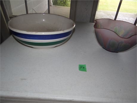 Bowl art Glass