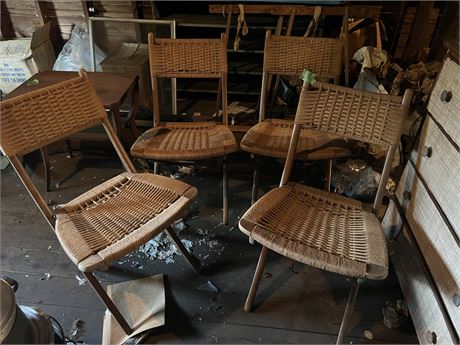 Chairs Set of 4 Folding