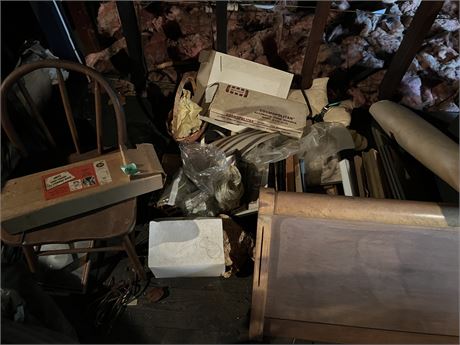 Clean Out with Dritz and Pictures Frames - Attic