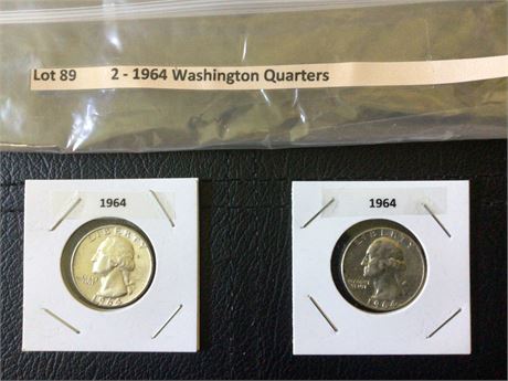 2 - 1964 Washington Quarters