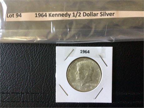 1964 Kennedy 1/2 Dollar Silver