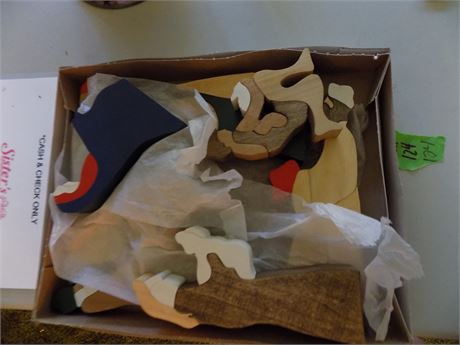 Wood Nativity Set