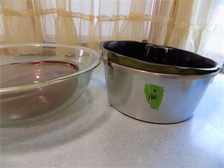 Kitchen Pans, Glass Bowls