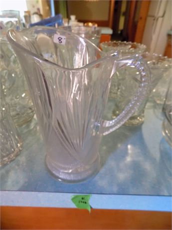 Glass Pitcher and Vases