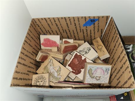Lot Of Wood Stamps