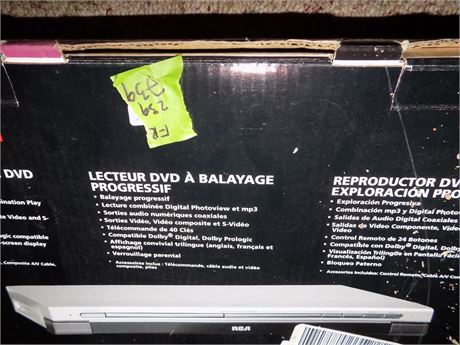 RCA DVD Player, In Box