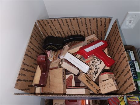 Lot Of Wood Stamps