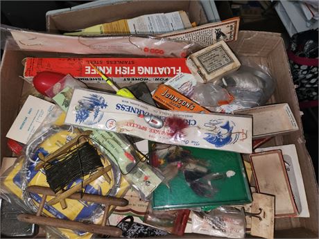 Flat Of Fishing Tackle