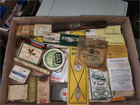 Flat Of Fishing Tackle