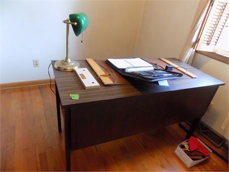 Desk and Office Supplies, lamp