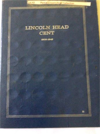Partial Lincoln Head Cent Collection